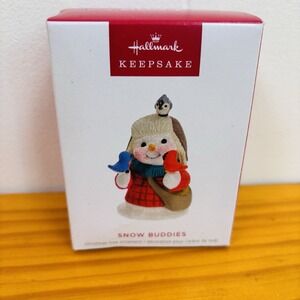 Hallmark 2024 Keepsake Snow Buddies 27th in Series Snowman Birds - NEW